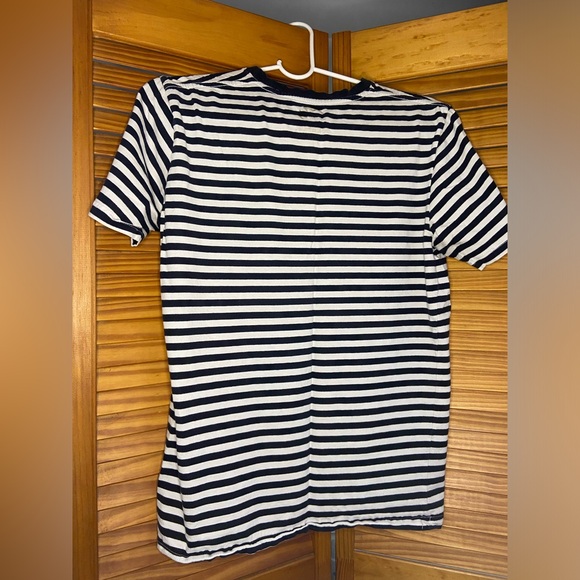 Roy Purdy Size Medium (fits Small) Black and White Stripe Short Sleeve Tee - Picture 2 of 4